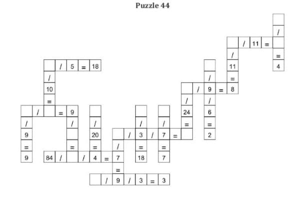 CrossMath Focused Vol. 4: Division Puzzles for Kids preview