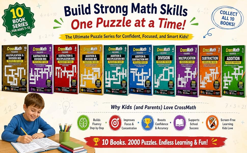 CrossMath Focused Vol. 4: Division Puzzles for Kids preview