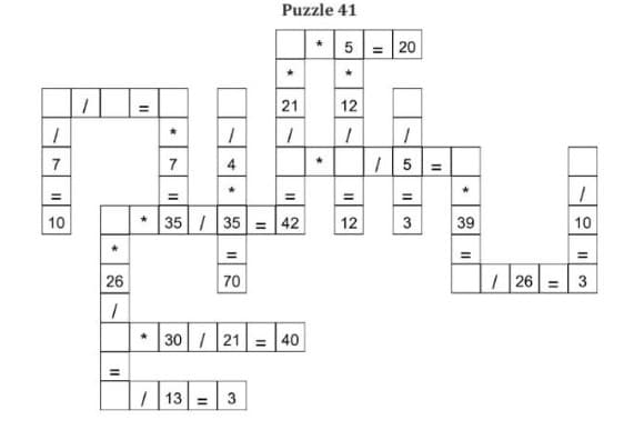 CrossMath Focused Vol. 10: Multiplication & Division Puzzles for Kids preview