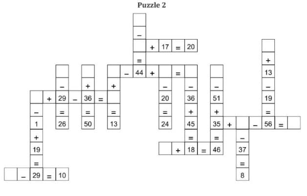 CrossMath Focused Vol. 5: Addition & Subtraction Mix Puzzles for Kids preview