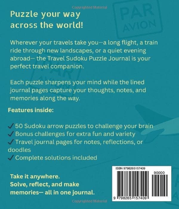 Travel Sudoku Puzzle Journal: 16×16 Alphabet Edition preview