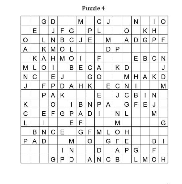 Travel Sudoku Puzzle Journal: 16×16 Alphabet Edition preview