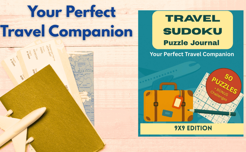 Travel Sudoku Puzzle Journal: 9×9 Edition preview
