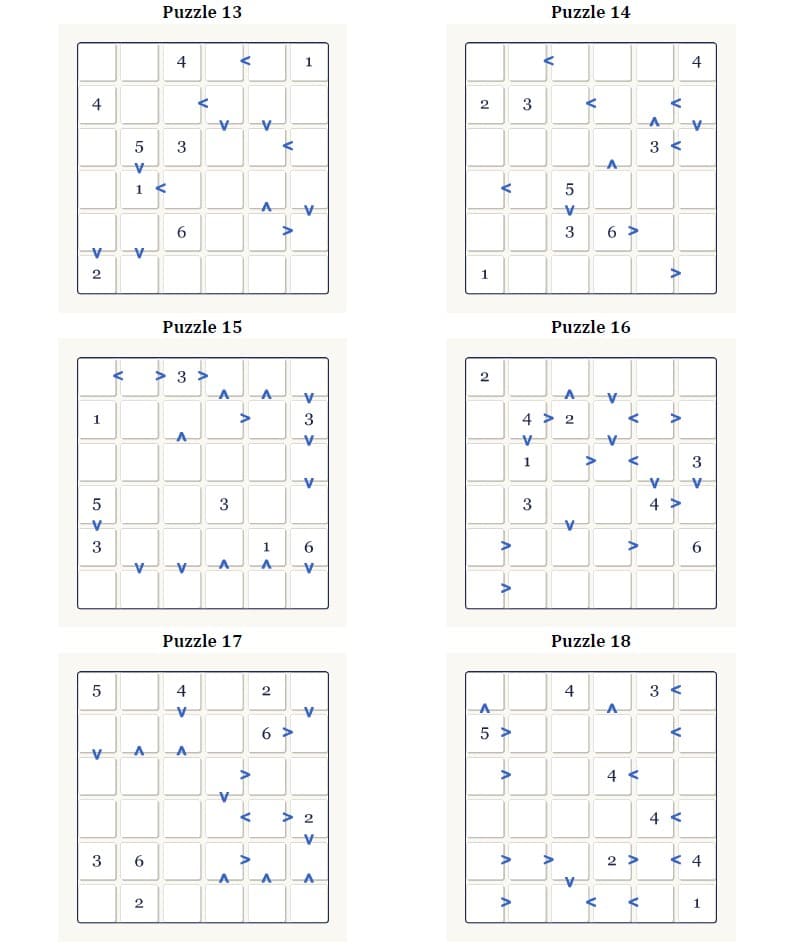 Sample puzzle page
